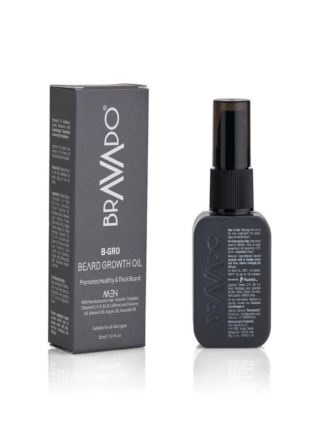 برافادو زيت برافادو بي-جرو لنمو اللحية 30 مل (عبوة من 4) | تركيبة سريعة النمو، مكثفة ومغذية للحية | يقلل من فراغات اللحية، ويعزز كثافة اللحية | زيت للعناية بالرجال - Image 3